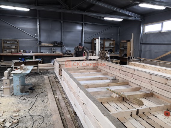 Сборка углов бани в ласточкин хвост